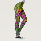Leggings Légumineuses Abstraites de coneflower (Droite)