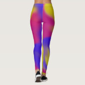 Leggings Légumineuses, abstraites et colorées (Dos)