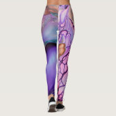 Leggings Légumineuses - Ailes papillon Abstraites (Dos)