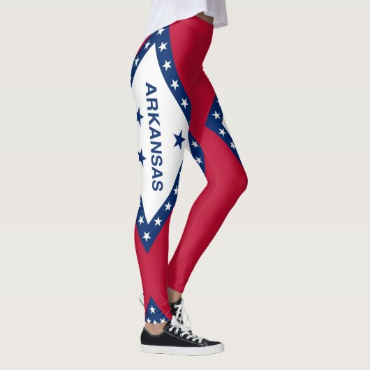 Leggings Légumineuses avec drapeau de l'État de l'Arkansas, (Droite)