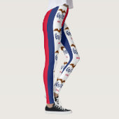 Leggings Légumineuses avec drapeau de l'État de l'Iowa, Éta (Droite)