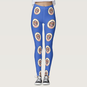 Leggings Légumineuses avec drapeau de l'État du Minnesota, 