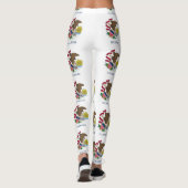Leggings Légumineuses avec drapeau de l'Illinois State, Éta (Dos)