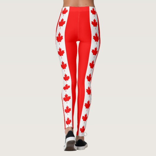 Leggings Légumineuses avec drapeau du Canada (Dos)