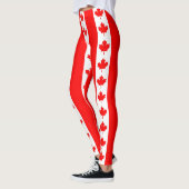 Leggings Légumineuses avec drapeau du Canada (Gauche)
