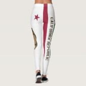 Leggings Légumineuses avec le drapeau de l'État de Californ (Dos)