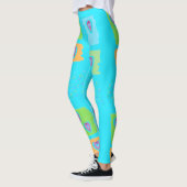 Leggings Légumineuses Bleues Avec Coeurs (Gauche)