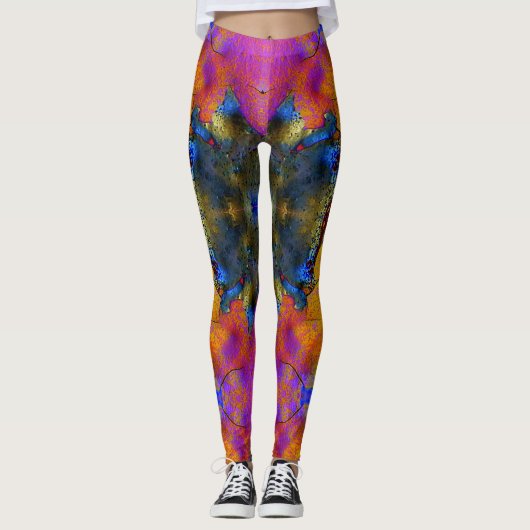 Leggings Légumineuses cosmiques. (Devant)