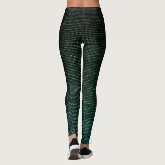 Leggings Légumineuses Cyber vertes (Dos)