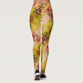 Leggings Légumineuses d'aquarelle dans les pantalons Abstra (Dos)