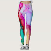 Leggings Légumineuses d'aquarelle sauvages (Devant)