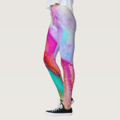 Leggings Légumineuses d'aquarelle sauvages (Gauche)