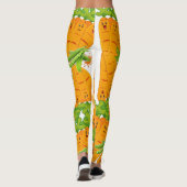 Leggings Légumineuses de carottes et de pois (Dos)
