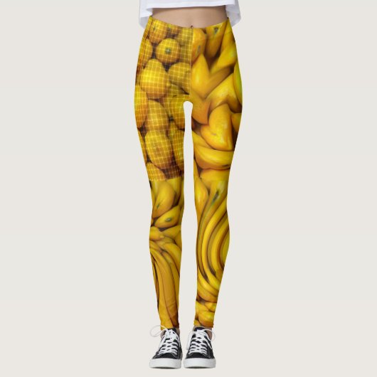 Leggings Légumineuses de citron (Devant)