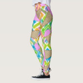 Leggings Légumineuses de crème glacée fraise (Gauche)