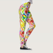 Leggings Légumineuses de crème glacée fraise (Droite)