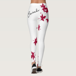 Leggings Légumineuses de feuille d'érable du Canada