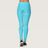 Leggings Légumineuses de glace Cyan (Dos)