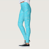 Leggings Légumineuses de glace Cyan (Gauche)