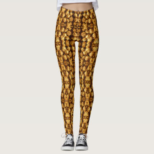 Leggings Légumineuses de maïs-popcorn Caramel