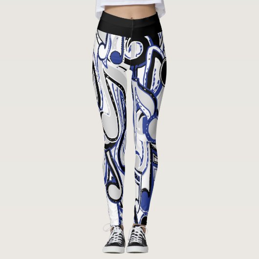 Leggings Légumineuses de musique féminine (Devant)