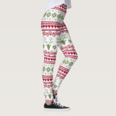 Leggings Légumineuses de Noël/Flammes de neige, Coeurs et r (Droite)
