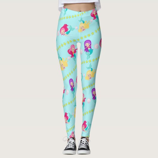 Leggings Légumineuses de sirène (Devant)