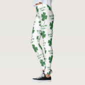 Leggings Légumineuses de trèfle en détresse st patrick (Gauche)