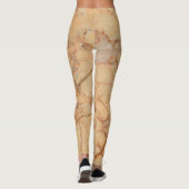 Leggings Légumineuses écoécologiques pour une aquarelle con (Dos)