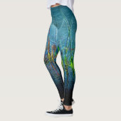 Leggings Légumineuses électriques en vert Turquoise (Gauche)