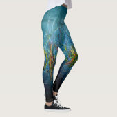 Leggings Légumineuses électriques en vert Turquoise (Droite)