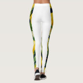 Leggings légumineuses en jaune citron et vert (Dos)