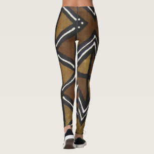 Leggings  Légumineuses en tissu de boue africaine imprimées