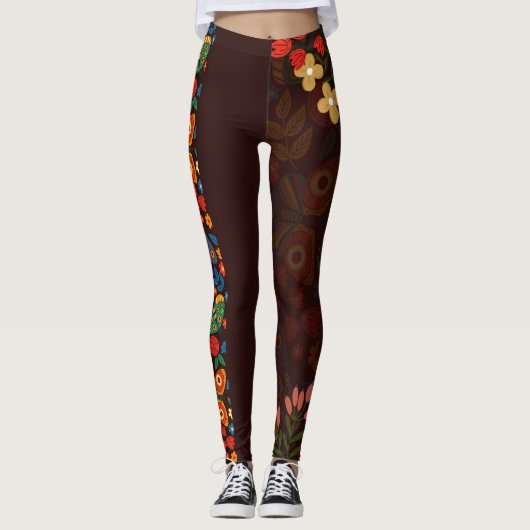 Leggings Légumineuses florales (Devant)
