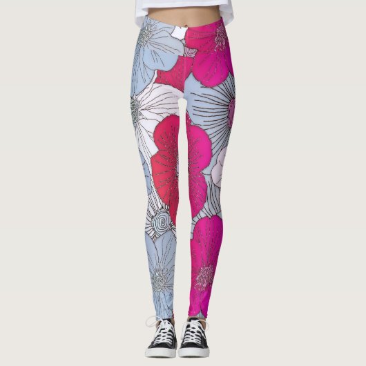 Leggings Légumineuses florales (Devant)