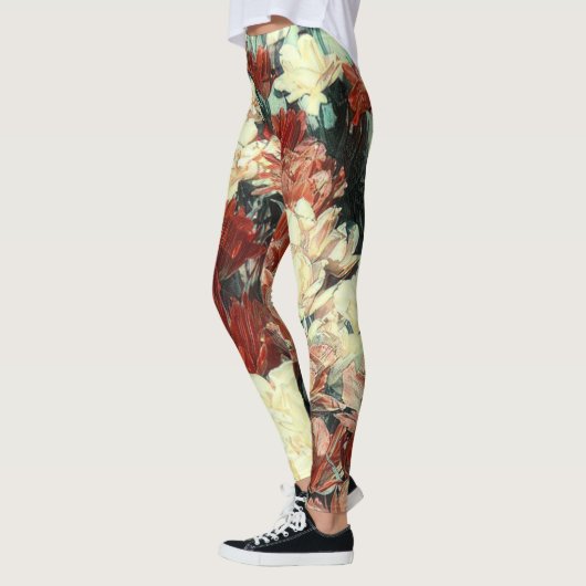 Leggings Légumineuses florales avec effet d'illusion (Gauche)