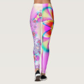 Leggings Légumineuses fractées florales (Dos)