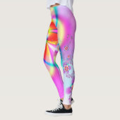Leggings Légumineuses fractées florales (Gauche)
