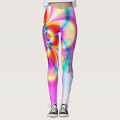 Leggings Légumineuses fractées florales (Devant)