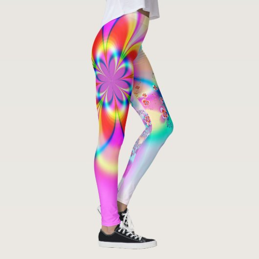 Leggings Légumineuses fractées florales (Droite)