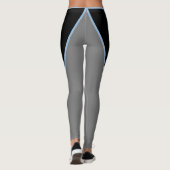 Leggings Légumineuses Gris Noir et Légendes Bleues (Dos)
