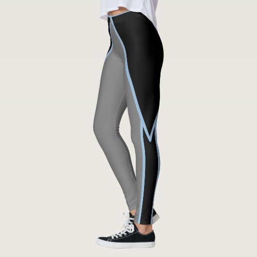 Leggings Légumineuses Gris Noir et Légendes Bleues (Gauche)