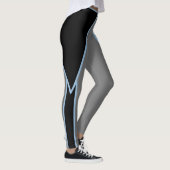 Leggings Légumineuses Gris Noir et Légendes Bleues (Droite)