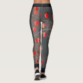 Leggings Légumineuses imprimées Fleurs JAPONAISES (Dos)
