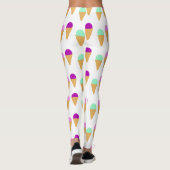 Leggings Légumineuses Motifs à la crème glacée (Dos)