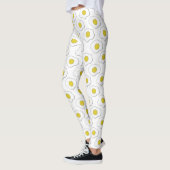 Leggings Légumineuses Motifs à pois d'oeufs frits (Gauche)