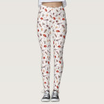 Leggings Légumineuses Motifs de champignons<br><div class="desc">Motif Whimsical de l'aquarelle illustration de divers champignons.</div>