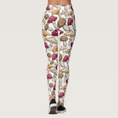 Leggings Légumineuses Motifs de champignons (Dos)