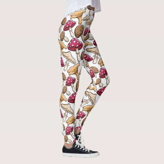 Leggings Légumineuses Motifs de champignons (Droite)
