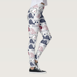 Leggings Légumineuses Motifs de poisson mignonnes